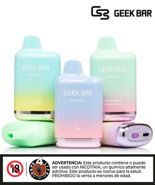 GEEKBAR MELOSO 9k puffs 5% nic. - Vape4Life - Distribuidor Mayorista Ecuador