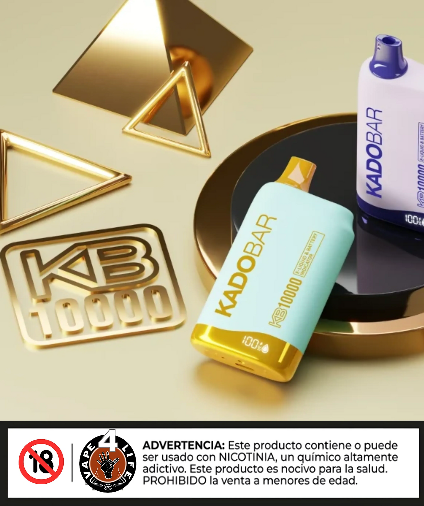 KADOBAR KB10000 10k puffs 5% nic. - Vape4Life - Distribuidor Mayorista Ecuador