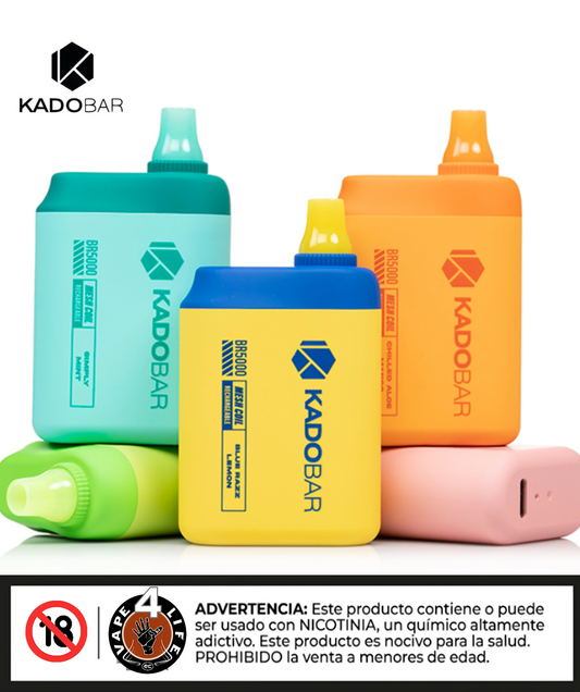 KADOBAR BR5000 5k puffs 5% nic. - Vape4Life - Distribuidor Mayorista Ecuador