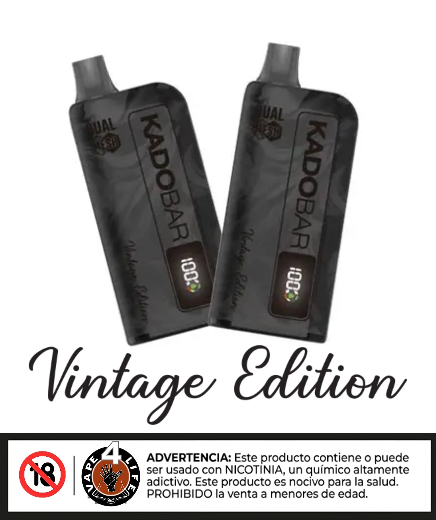KADOBAR VINTAGE EDITION 20k puffs 5% nic. - Vape4Life - Distribuidor Mayorista Ecuador