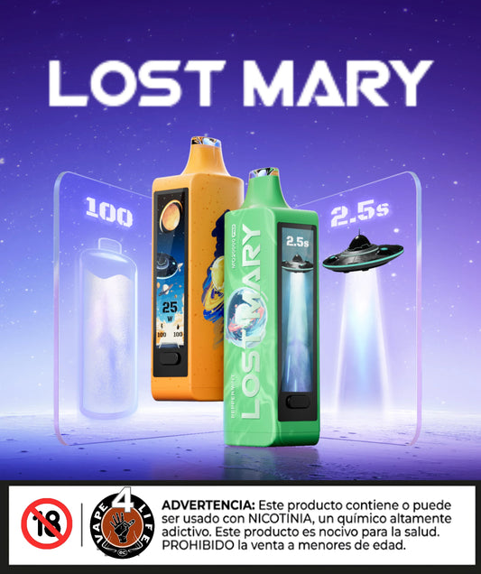 LOST MARY MO20000 PRO 20k puffs 5% nic. - Vape4Life - Distribuidor Mayorista Ecuador