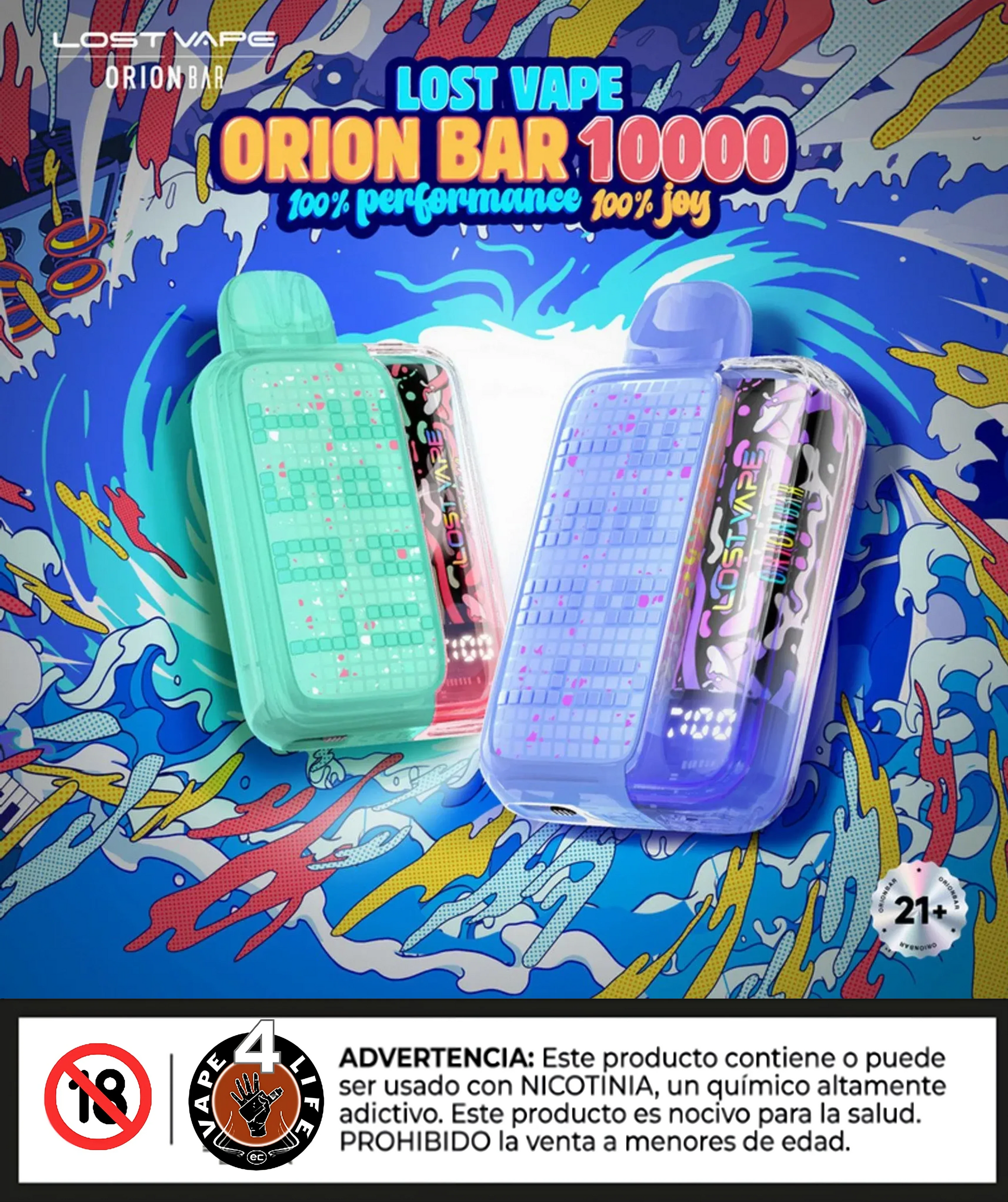 LOST VAPE ORIONBAR 10k puffs 5% nic. - Vape4Life - Distribuidor Mayorista Ecuador