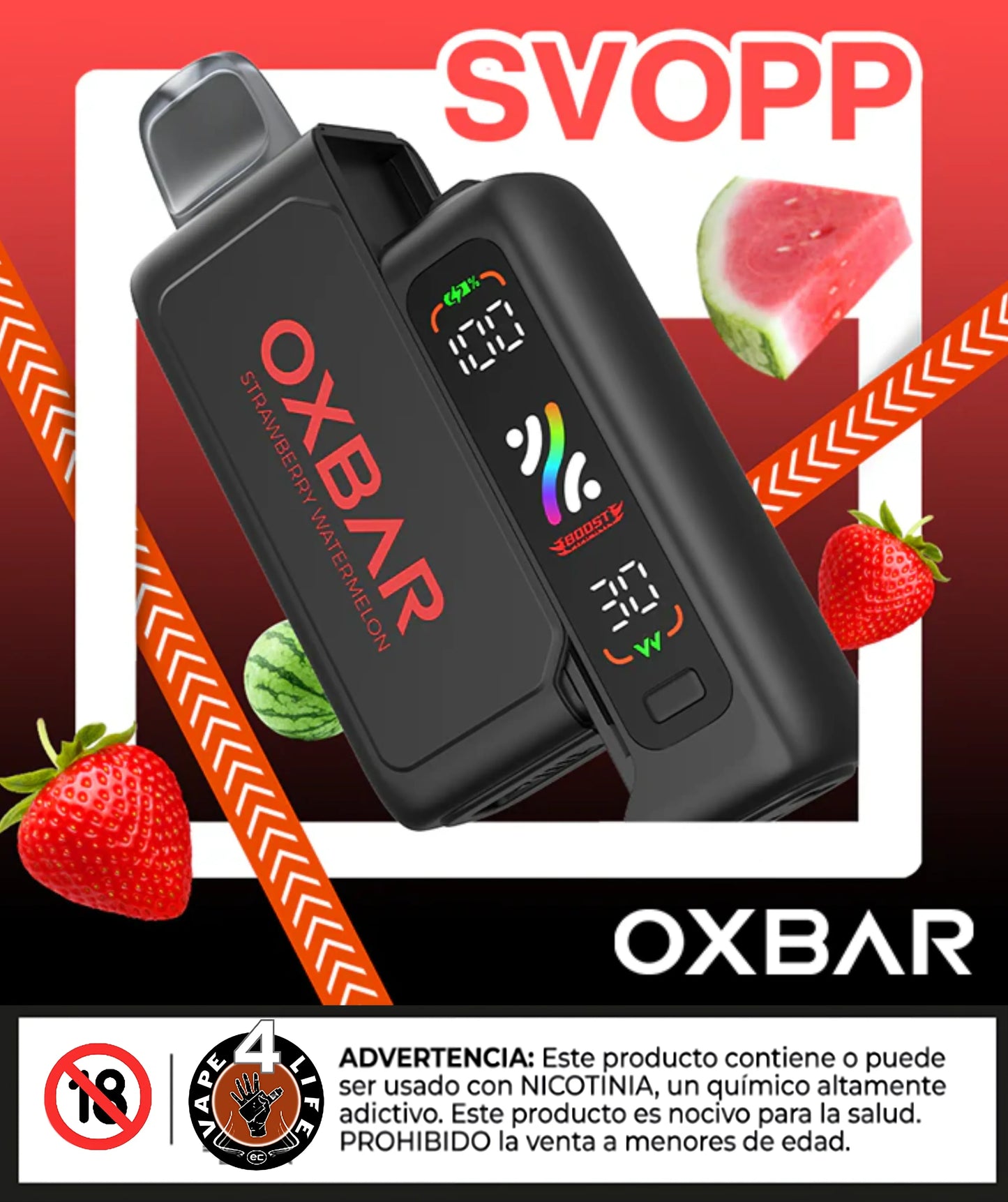 OXBAR SVOPP KIT 25k puffs 5% nic. - Vape4Life - Distribuidor Mayorista Ecuador