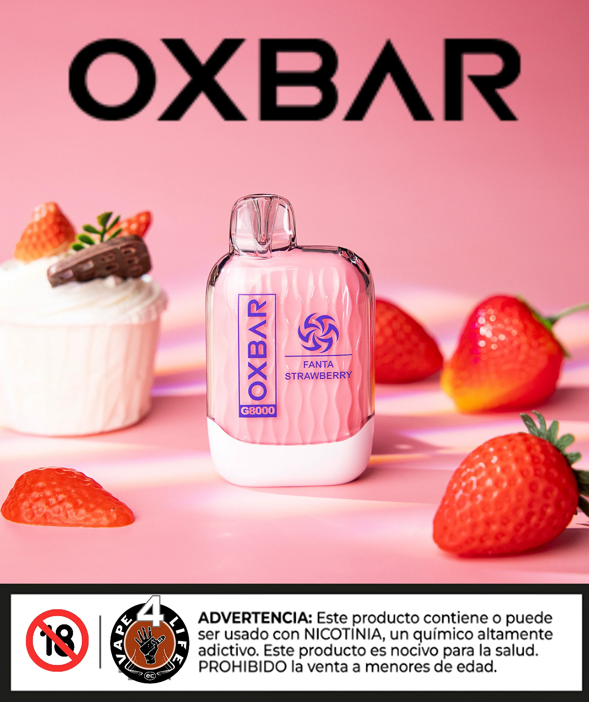 OXBAR G95 9.5k puffs 5% nic. - Vape4Life - Distribuidor Mayorista Ecuador