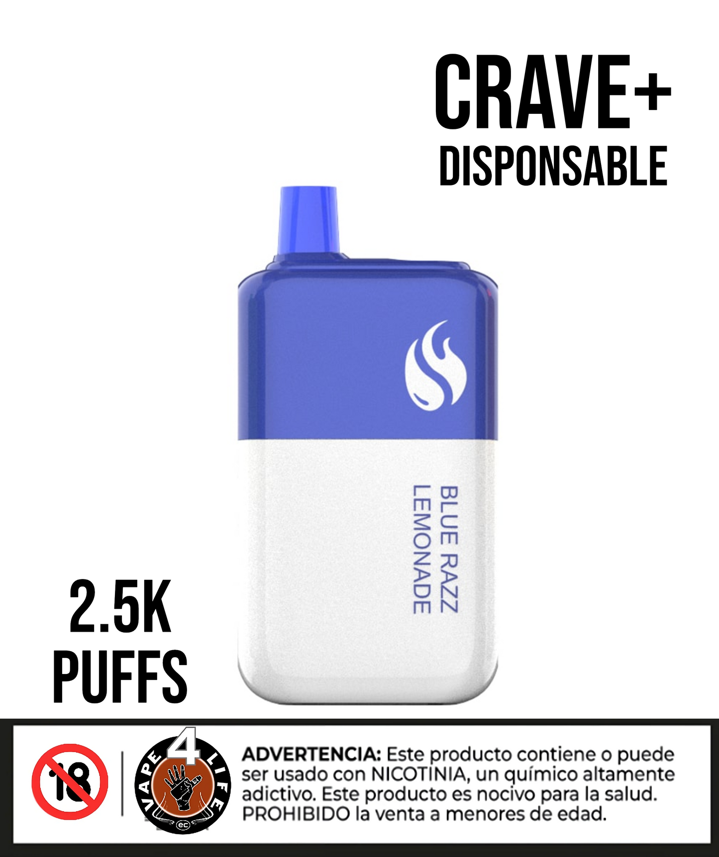 CRAVE AIR 6.5K puffs 5% nic.