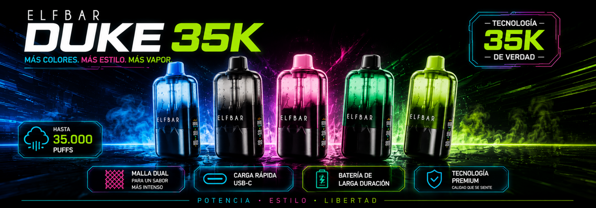 ELFBAR DUKE 35K puffs 5% nic.