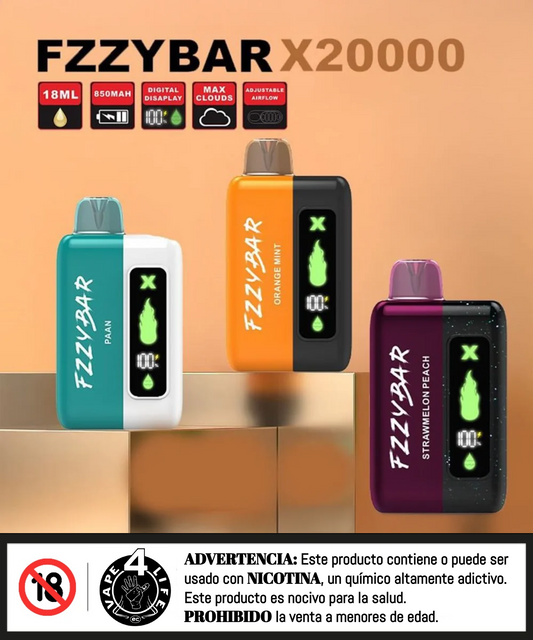 FZZYBAR 20K puffs 5% nic.