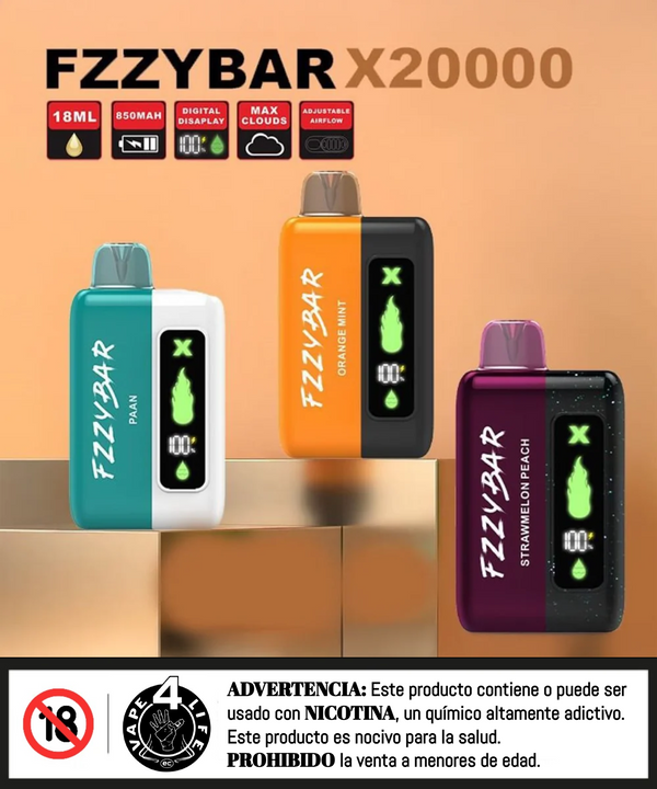 FZZYBAR 20K puffs 5% nic.