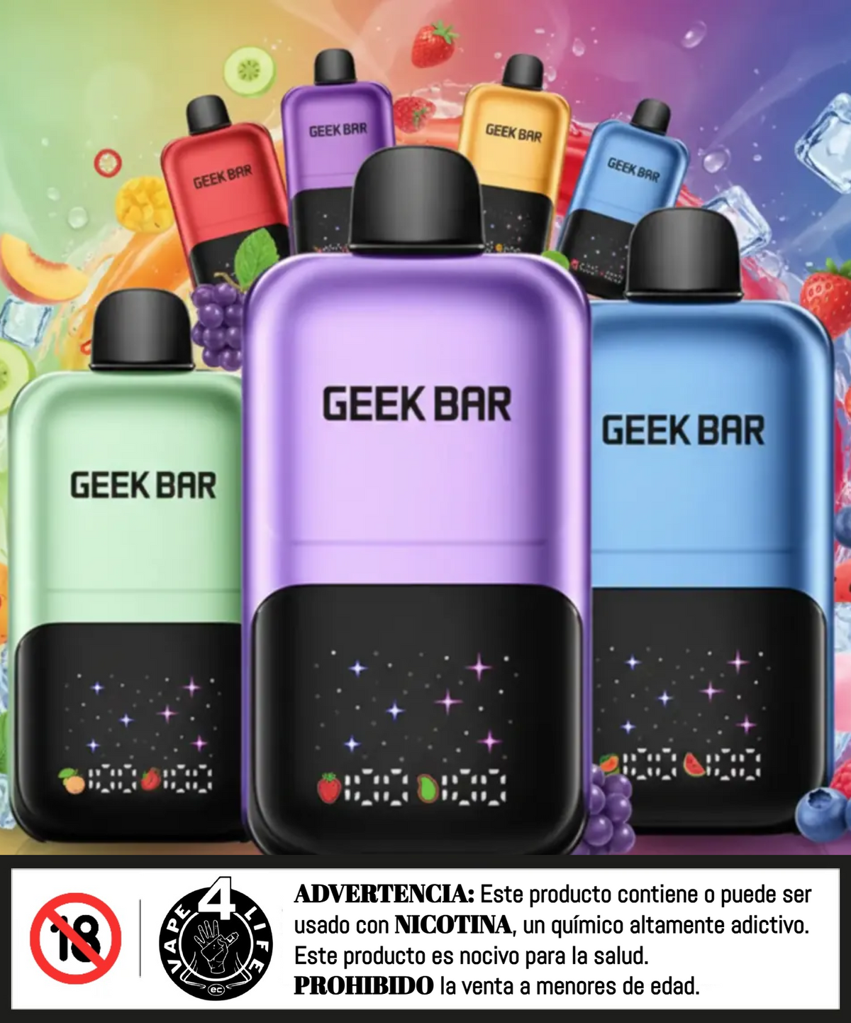GEEKBAR ICE PRINCE 50K puffs 5% nic.