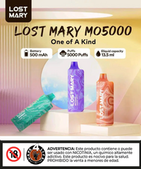 LOST MARY MO5000 5K puffs 5% nic.