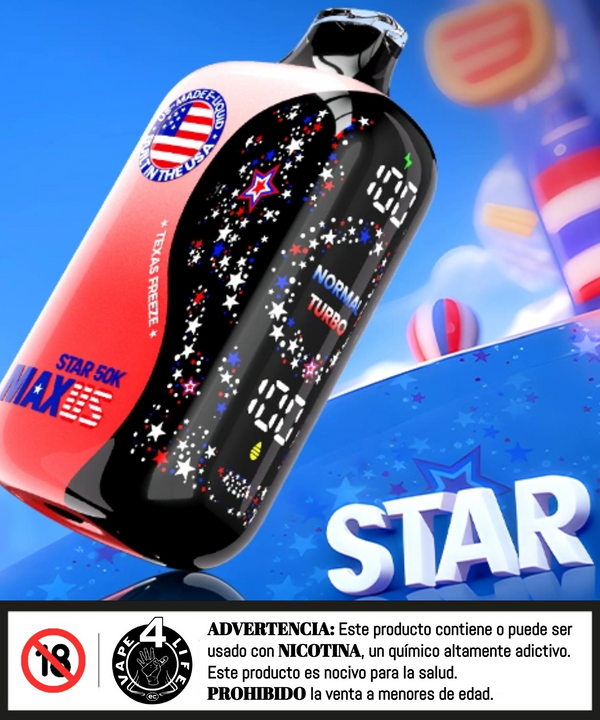 MAXUS STAR 50K puffs 5% nic.