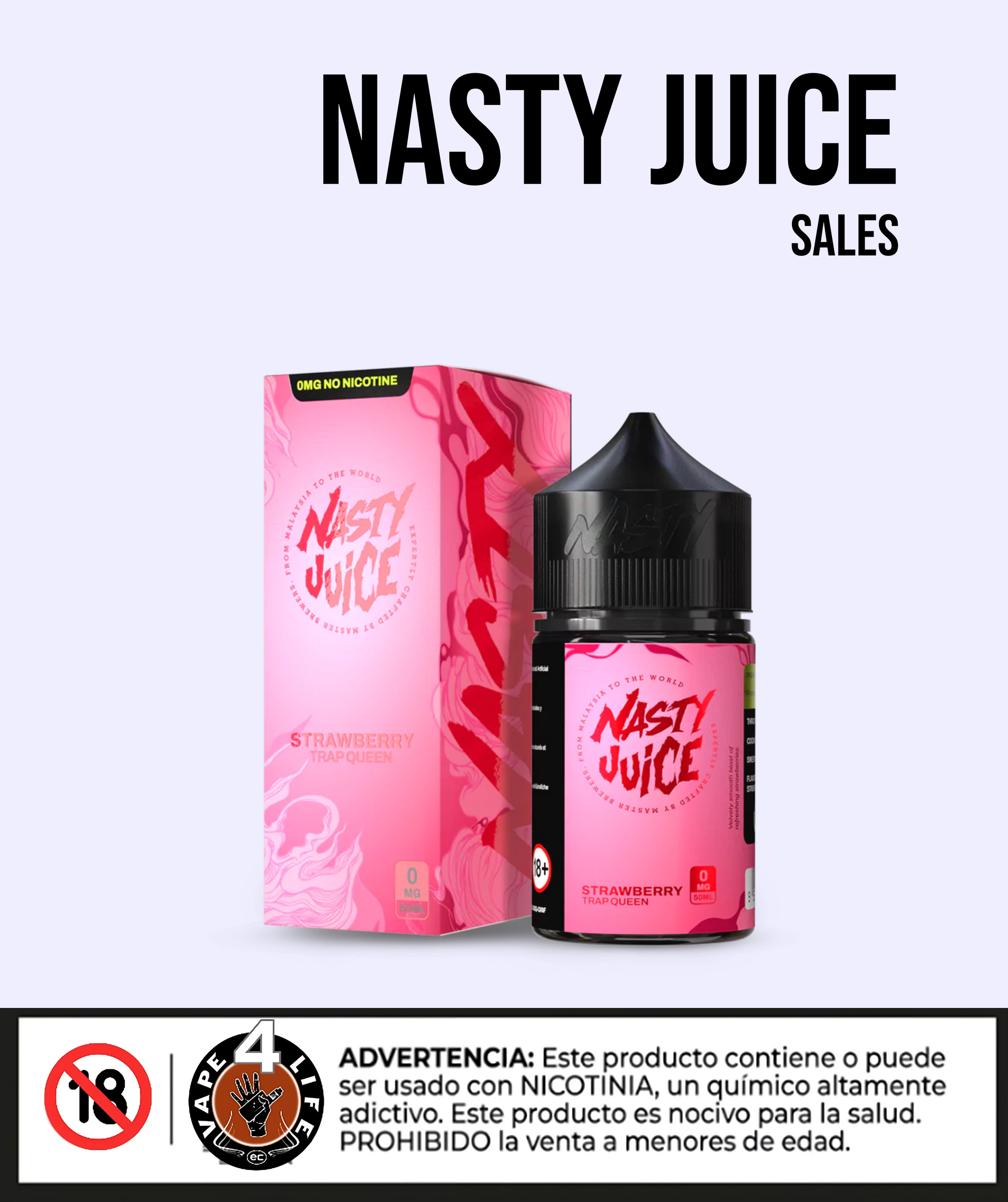 NASTY E-LIQUID SAL NIC. 30ML Vape4Life Mayorista NASTY E-LIQUID SAL NIC. 30ML Vape4Life Mayorista