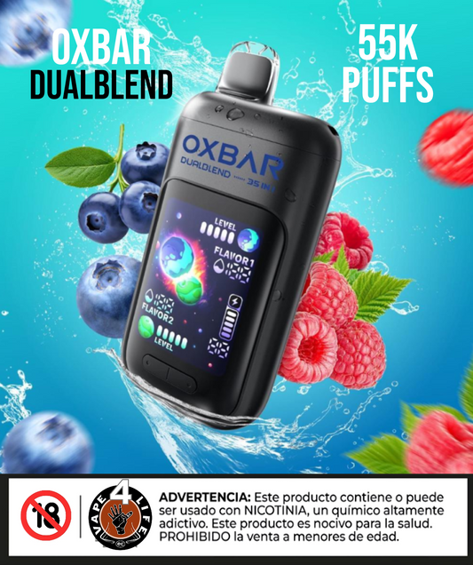 OXBAR DUALBLEND 55K puffs 5% nic.