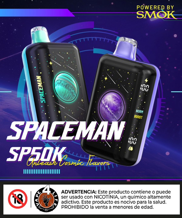 SMOK SPACEMAN SP50000 50k puffs 5% nic.